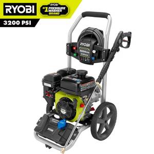 lot 51642 image: RYOBI 3,200 PSI 2.5 GPM 212 cc Gas Pressure Washer