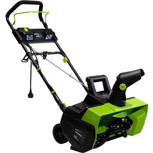 lot 51651 image: Earthwise 15-Amp 22 in. Electric Corded Walk Behind Snow Thrower, Model SN75022