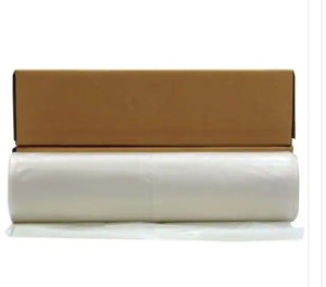 lot 51655 image: HUSKY 40 ft. x 100 ft. Clear 4 mil Plastic Sheeting