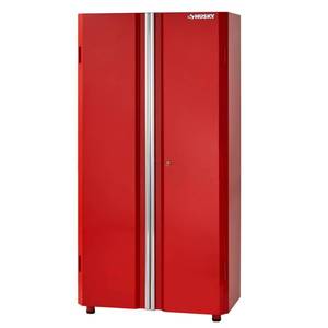 lot 51660 image: Husky Ready-to-Assemble 24-Gauge Steel Freestanding Garage Cabinet,Red