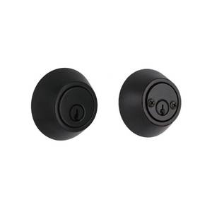 lot 51677 image: Defiant Matte Black Double Cylinder Deadbolt