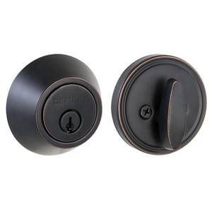 lot 51724 image: Defiant Single Cylinder Aged Bronze Deadbolt