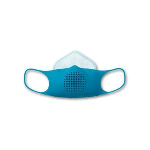 lot 51728 image: GIR Kids Silicone Reusable Face Mask Kit, Blue Raspberry