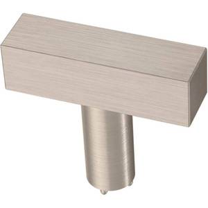 lot 51746 image: 12 Liberty Square Bar 1-12 in. Satin Nickel Cabinet Knob