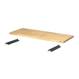 lot 51786 image: Husky 48 in. Solid Wood Work Surface for Regular Duty Welded Steel Garage Storage System