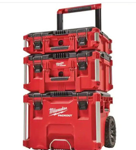 lot 51805 image: Milwaukee Packout 22 in. Modular Tool Box Storage System