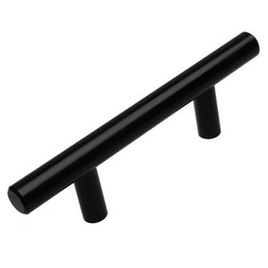lot 52467 image: 3 bags - GlideRite 2-12 in. Center Solid Modern Cabinet Bar Pull, Matte Black
