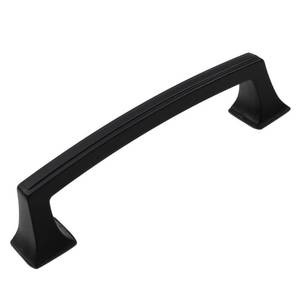 lot 52758 image: GlideRite Classic Base Pull Cabinet Hardware Handle, Matte Black, Pack of 10