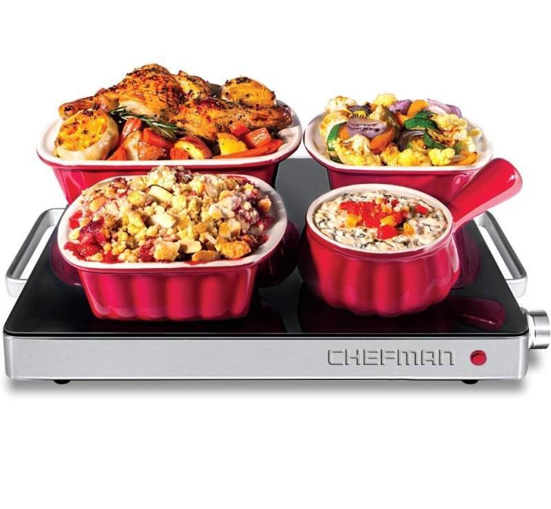 lot 29465 image: AMAZON BASICS CHEFMAN GLASS TOP WARMING TRAY