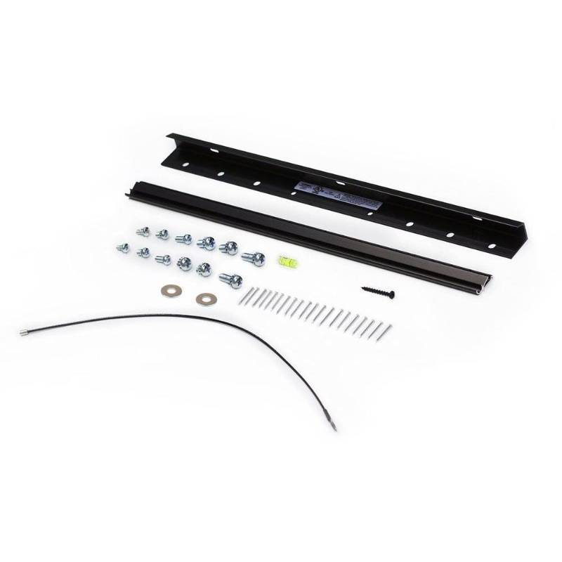 lot 29622 image: Hangman - Fixed TV Wall Mount for Most 26 - 55 Flat-Panel TVs - Black anodized