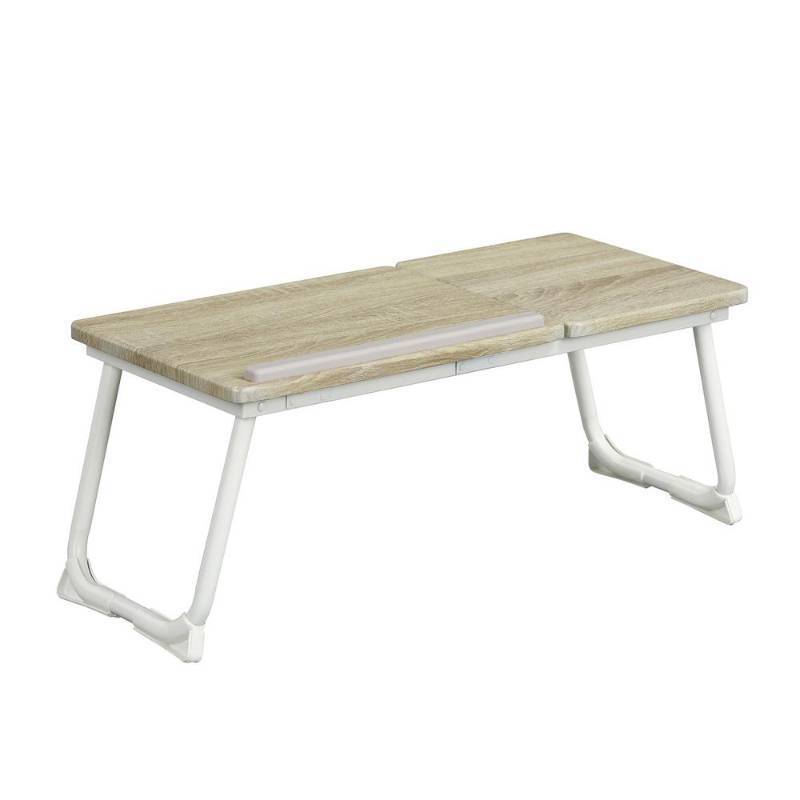 lot 29632 image: FurnitureR Mamie 25.5 in. Retangular Light Brown Laptop Desk