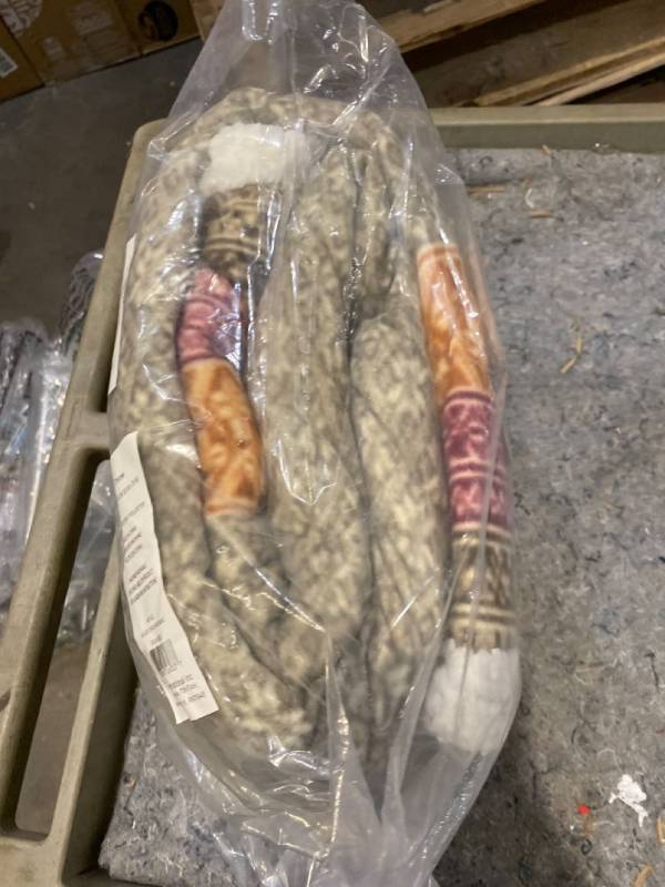 lot 29741 image: Eddie Bauer Fair Isle Polar Fleece Ultra Soft Plush Reversible Throw