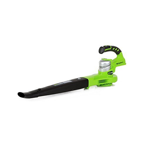 lot 29756 image: Greenworks 24V 2-Speed Cordless Leaf Blower, Battery Not Included 2400202