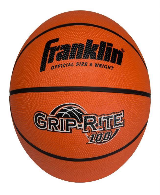 lot 29785 image: Franklin Sports Intermediate Size Grip-Rite 100 Rubber Basketball
