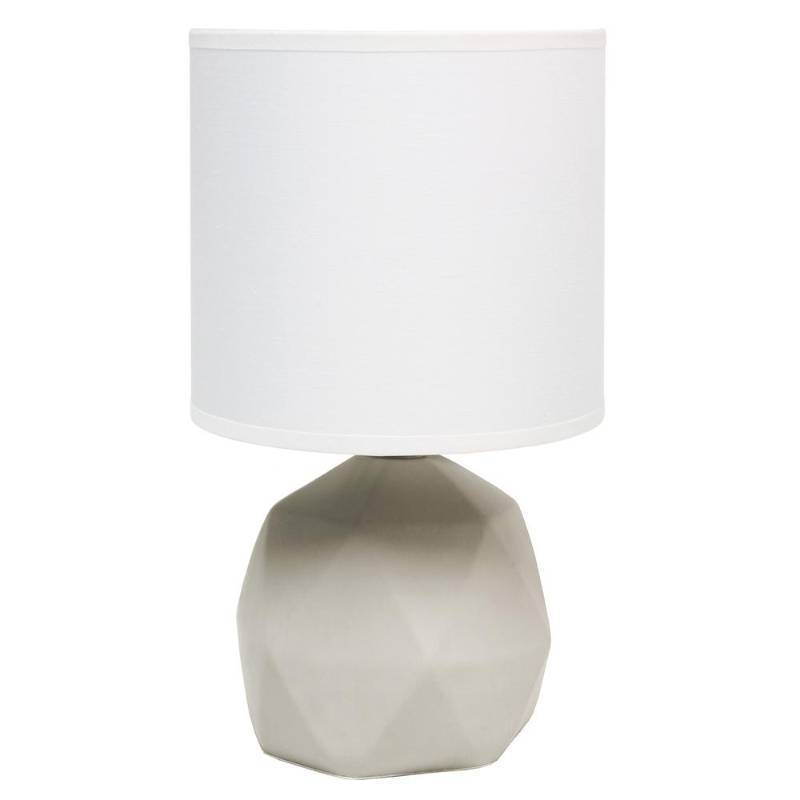 lot 29789 image: Simple Designs Geometric Concrete Lamp
