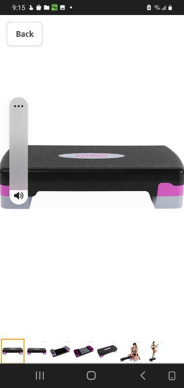 lot 29345 image: Tone Fitness Aerobic Step Platform  Exercise Step  Full and Compact Sizes
