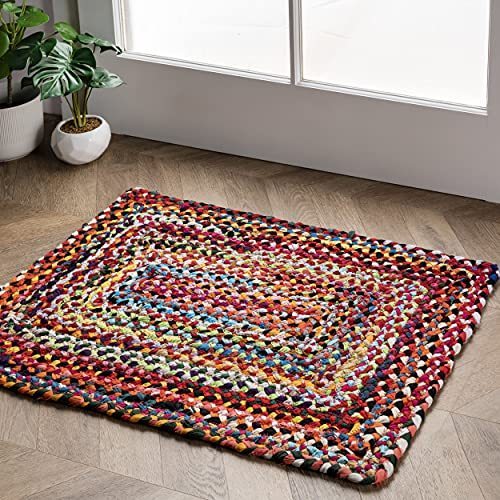 lot 29156 image: nuLOOM Tammara Hand Braided Accent Rug, 2 ft x 3 ft, Multi