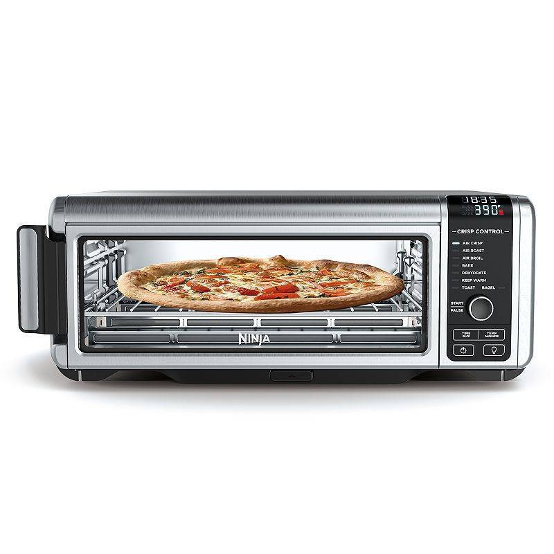 lot 5107 image: Ninja - Foodi 8-in-1 Digital Air Fry Oven, Toaster, Flip-Away Storage, Dehydrate, Keep Warm - Stainless SteelBlack