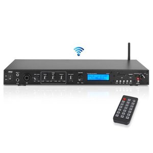 lot 1249 image: PYLE PPRE70BT - Pro Audio Bluetooth Pre-Amplifier Receiver System - Digital Rack Mount Studio Pre-Amp, Recording Mode, FM Radio