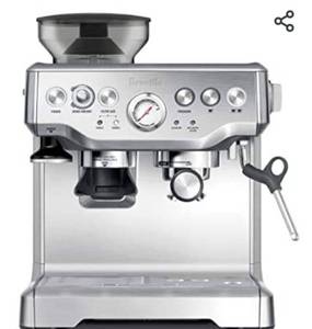 lot 1258 image: Breville BES870XL Barista Express Espresso Machine, Brushed Stainless Steel