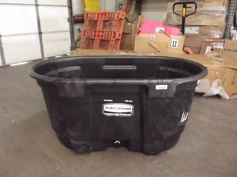 Rubbermaid Stock Tank 100 Gallon Black ALS! Rubbermaid Stock Tank