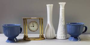 lot 155 image: Miscellaneous Housewares, Including Natico Clock, (5.5 x 5.5 x 1.5)