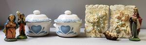 lot 158 image: Misc. Home Dcor #6, Including Microwavable Bowls WLids,(3 x 6) & Pictures, (6 x 4)