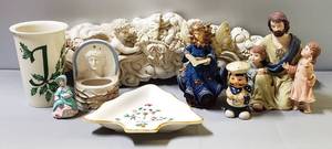lot 166 image: Miscellaneous Home Decor #11, Including Jesus & Angels Dcor (Angel Wall Hanging, (21 x 5.5)