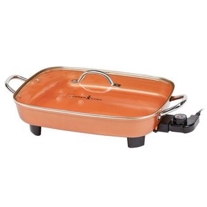 lot 9 image: Copper Chef 16 Electric Skillet with Lid