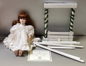 lot 21 image: Original Dynasty Ceramic DollBethany, Comes W Papers of Authenticity & Swing