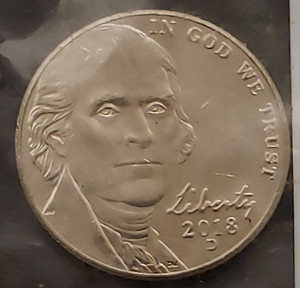 lot 31 image: 2018D Uncirculated Jefferson Nickel, (In Package)