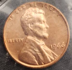 lot 44 image: 1966 (Uncirculated) & 2006S (CH Proof) Lincoln Head Cents