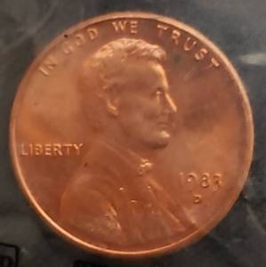 lot 49 image: 1983 Uncirculated Lincoln Head Cent, (In Package)