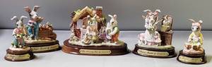 lot 54 image: Easter Decor,, Including Rebecca Rabbit, From Little Nook Village