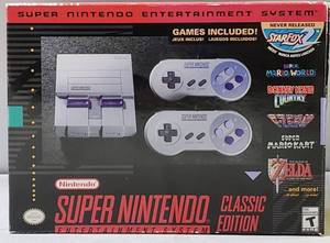 lot 500 image: Classic Edition Super Nintendo Entertainment System (Complete In The Box)