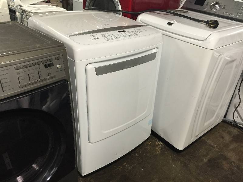 lot 63 image: Electric Dryer with 7.3 cu. ft. Capacity, Lo Decibel Operation in White