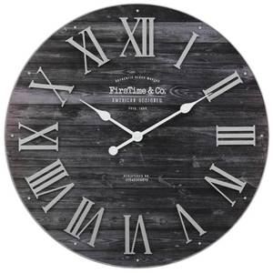 lot 1120 image: FirsTime & Co.� Black Emmett Farmhouse Shiplap Clock, Black, 27 x 2 x 27 in