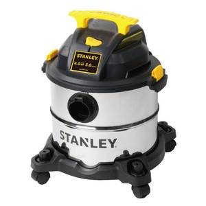 lot 1893 image: Stanley SL18115 Portable Stainless Steel 5 Gallon Wet Dry Floor Vacuum & Blower