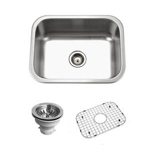 lot 1894 image: Houzer BSS-2309 Belleo Series Top-Mount Single-Bowl Kitchen Sink- Retail $196.13