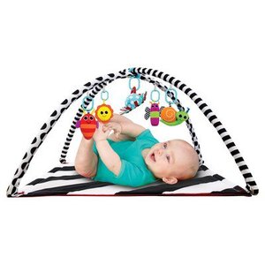 lot 1956 image: Sassy Baby Activity Playmat - BlackWhite