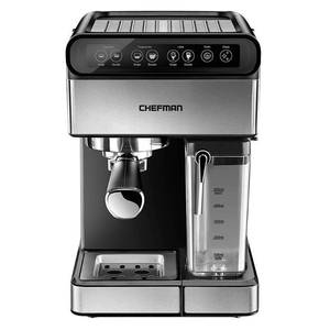 lot 2006 image: Chefman 6-in-1 Digital 15-Bar Pump Espresso Machine with Integrated Milk Frother - Stainless Steel