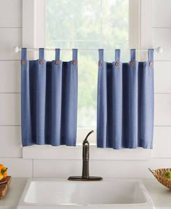 lot 2016 image: Tucker Solid Button Window Tier Set