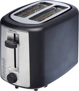 lot 1880 image: Amazonbasics 2 Slice, Extra-wide Slot Toaster With 6 Shade Settings, Black