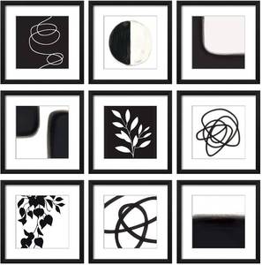 lot 1943 image: Art by Hannah Wall Art Frame 9pc Set
