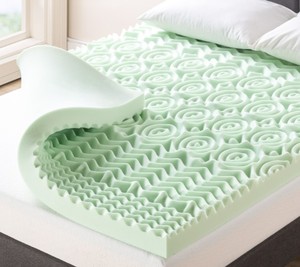 lot 2020 image: Queen Memory Foam Mattress (design may vary from stock photo)