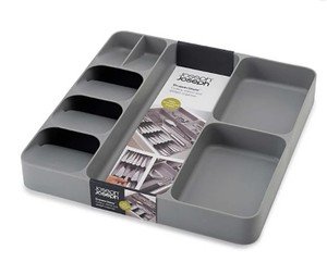 lot 2050 image: Joseph Joseph Silverware Drawer Organizer, 15x15.5 Inch