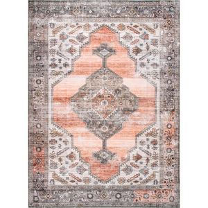 lot 2035 image: 8x10ft Multi Colored Rug