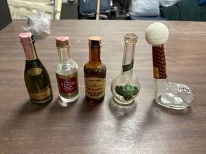 lot 60382 image: vintage liquor bottles