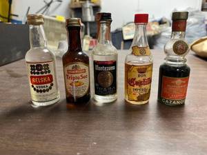 lot 60384 image: vintage liquor bottles