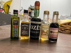 lot 60387 image: vintage liquor bottles